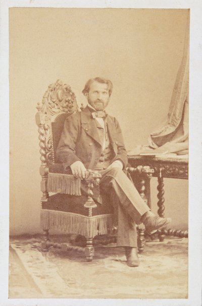 Giuseppe Verdi (1813-1901) 1860 dolayları (sepya fotoğrafı) by Italian School