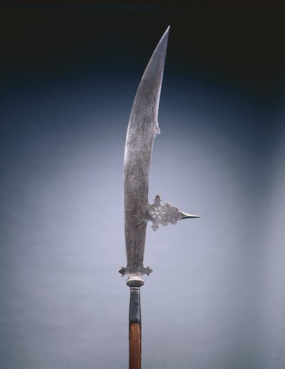 Glaive, Venedik, c.1600-20 (çelik ve ahşap) by Italian School