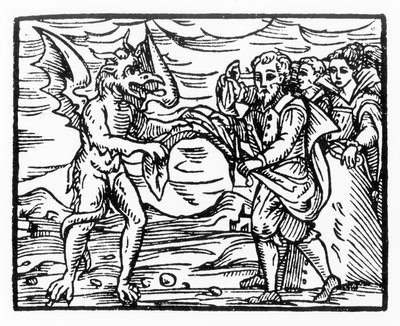 Şeytana Saygı, 19. yüzyılın sonlarında yayınlanan Sihir Tarihinde kullanılan Fr M Guaccius, Milan 1608, Compendium Maleticarum