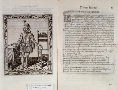 Capriola nasıl dans edilir İtalyan dansçı Cesare Negri tarafından Il Trombone (1536-1604) tarafından Le Gratie dAmore
