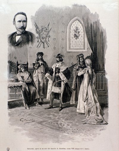Pierre Gringoire çizimi, Antonio Scontrino