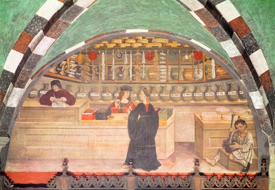 Bir eczane iç by Italian School