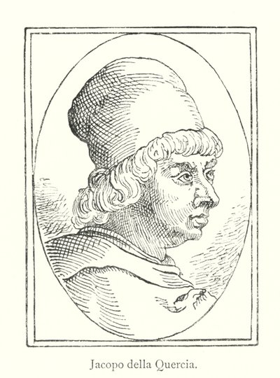 Jacopo della Quercia (gravür) by Italian School