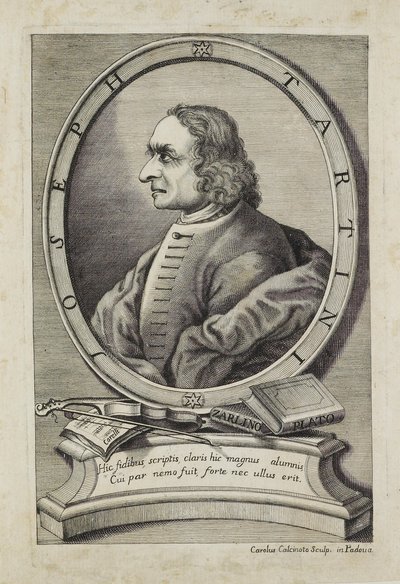 Carlo Calcinotto (fl.1763), c.1763 tarafından oyulmuş Joseph Tartini by Italian School