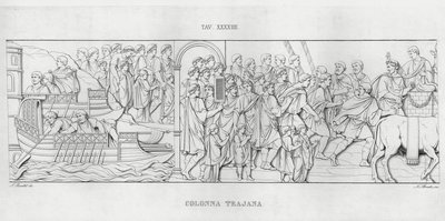 La Colonna Trajana, Trajan Sütunu (gravür) by Italian School