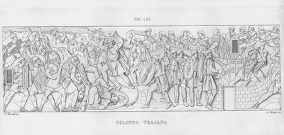 La Colonna Trajana, Trajan Sütunu (gravür) by Italian School