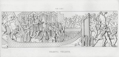 La Colonna Trajana, Trajan Sütunu (gravür) by Italian School