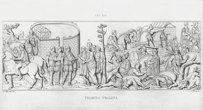 La Colonna Trajana, Trajan Sütunu (gravür) by Italian School