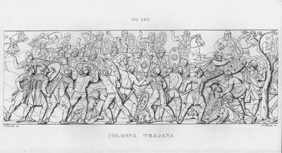 La Colonna Trajana, Trajan Sütunu (gravür) by Italian School