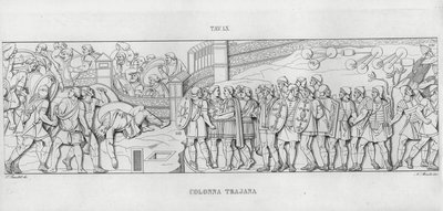 La Colonna Trajana, Trajan Sütunu (gravür) by Italian School