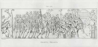 La Colonna Trajana, Trajan Sütunu (gravür) by Italian School