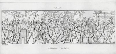 La Colonna Trajana, Trajan Sütunu (gravür) by Italian School