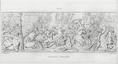 La Colonna Trajana, Trajan Sütunu (gravür) by Italian School