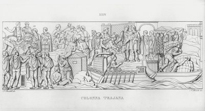 La Colonna Trajana, Trajan Sütunu (gravür) by Italian School