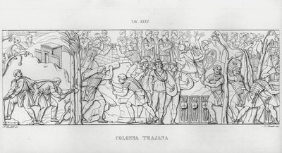 La Colonna Trajana, Trajan Sütunu (gravür) by Italian School
