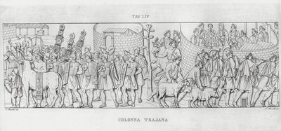 La Colonna Trajana, Trajan Sütunu (gravür) by Italian School