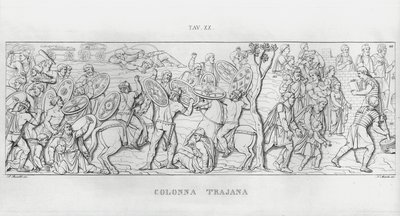 La Colonna Trajana, Trajan Sütunu by Italian School