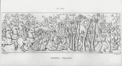 La Colonna Trajana, Trajan Sütunu by Italian School