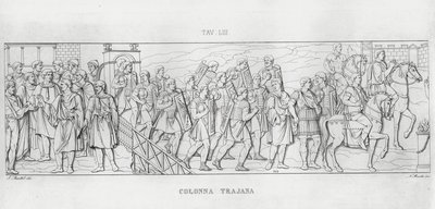 La Colonna Trajana, Trajan Sütunu by Italian School