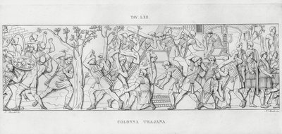 La Colonna Trajana, Trajan Sütunu by Italian School