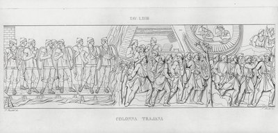 La Colonna Trajana, Trajan Sütunu by Italian School