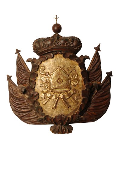 Büyük Barok arma oymacılığı, c.1700 (ahşap) by Italian School