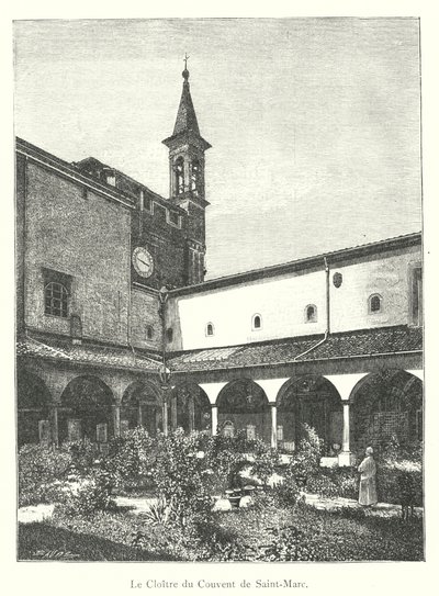 Saint Mark Manastırı Manastırı (gravür) by Italian School