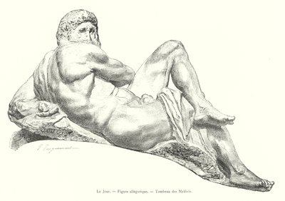 Gün, Alegorik Figür, Medici Mezarı (gravür) by Italian School