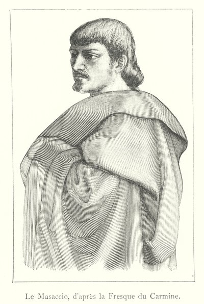 Masaccio, Carmine Fresk'ten sonra (gravür) by Italian School