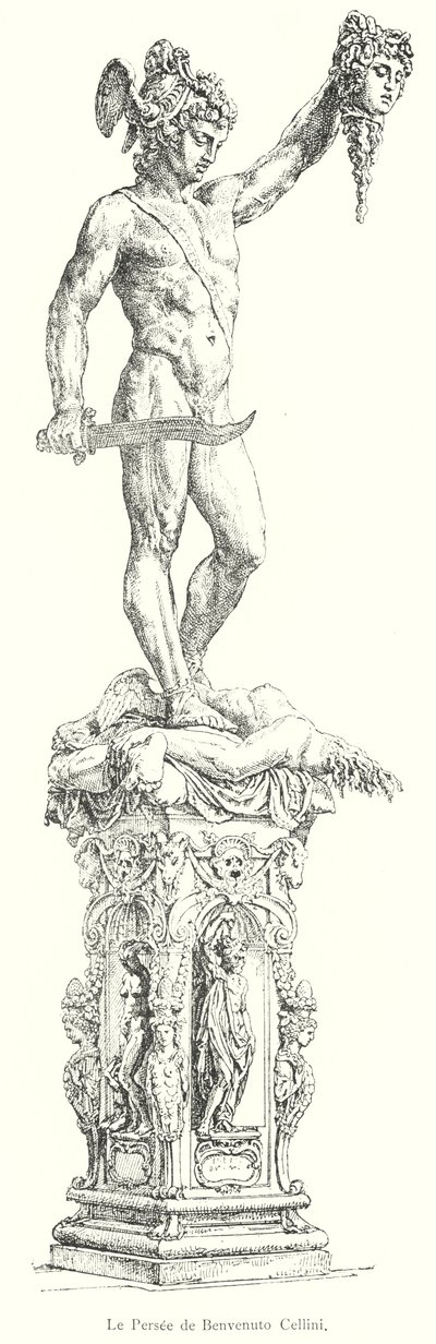 Persee de Benvenuto Cellini (gravür) by Italian School