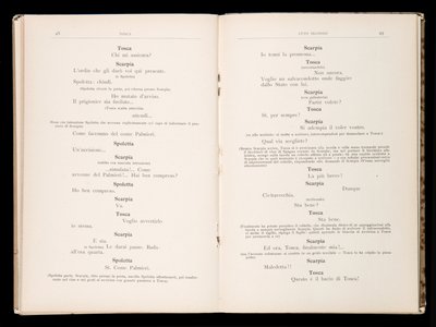 Libretto, Tosca, Giacomo Puccini, Edition Ricordi, İtalya by Italian School