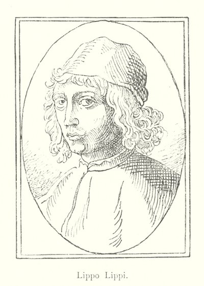 Lippo Lippi (gravür) by Italian School