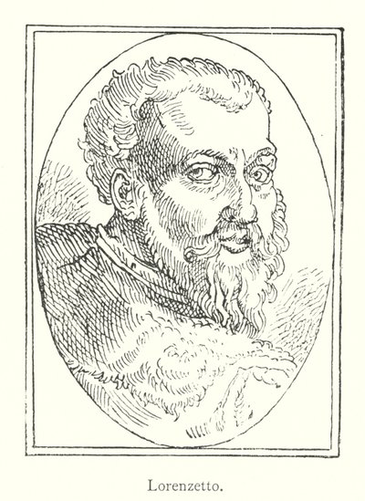 Lorenzetto (gravür) by Italian School