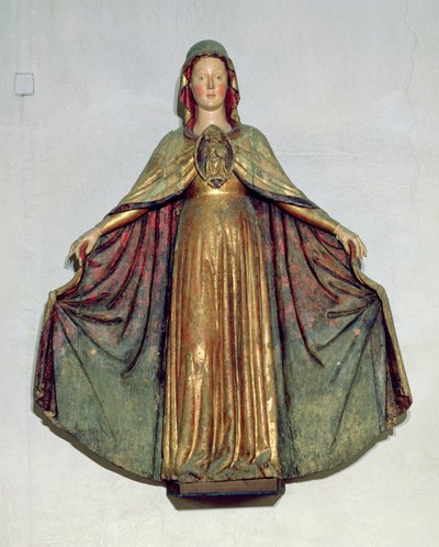 Merhamet Madonna (boyalı ahşap) by Italian School