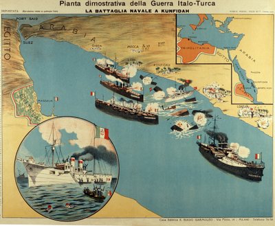 Kunfuda Körfezi Savaşı Haritası by Italian School