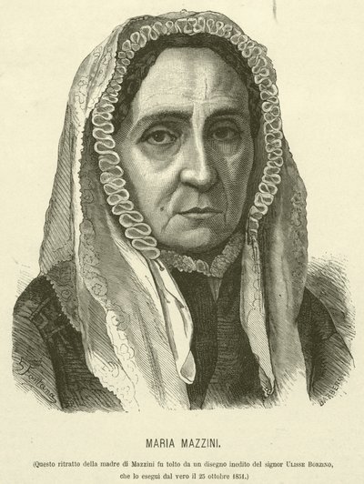 Maria Mazzini (gravür) by Italian School