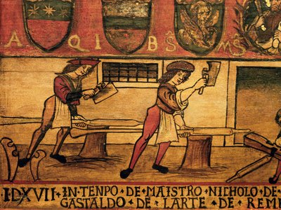 Mariegole (kural kitabı), Art of Oars, Detay, İtalya by Italian School
