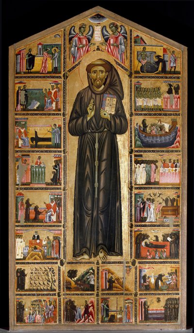 Usta (Maestro) del San Francesco Bardi. 13. yüzyılın ilk yarısının Floransalı okulu. San Francesco d
