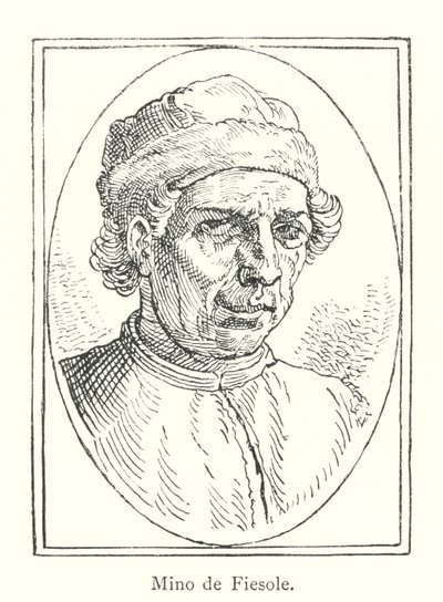 Mino de Fiesole (gravür) by Italian School