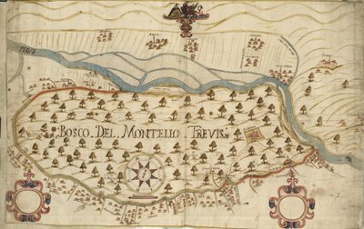 Montello, harita, XVIII yüzyıl, Veneto, İtalya by Italian School