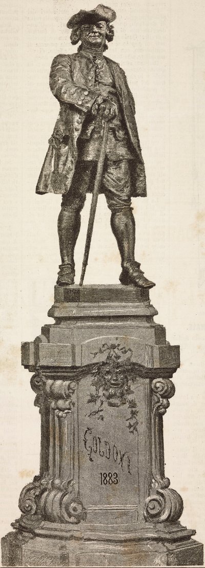 Antonio dal Zotto tarafından Carlo Goldoni (1707-1793) Anıtı, 20 Aralık