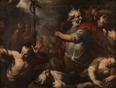 Musa ve Brazen Yılan by Italian School