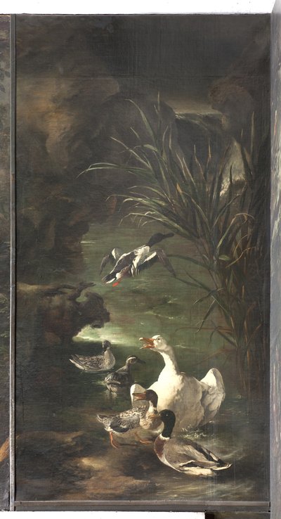 Orpheus Efsanesi: kuğu ve ördekler, c.1650-60 by Italian School