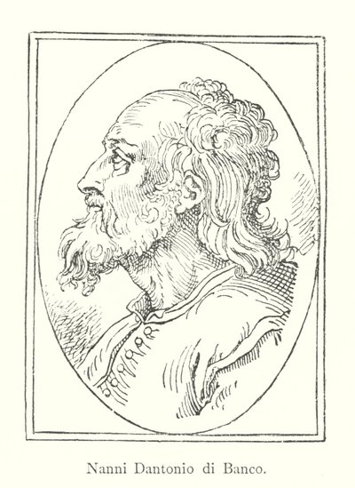 Nanni Dantonio di Banco (gravür) by Italian School