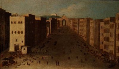 Napoliten Sokak Sahnesi by Italian School