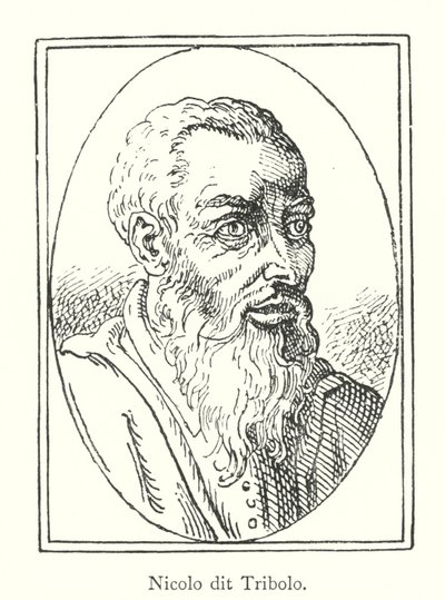 Nicolo dit Tribolo (gravür) by Italian School