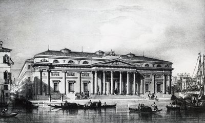 Venedik Güzel Sanatlar Akademisi için on dokuzuncu yüzyıl projesi, gravür, İtalya 19. yüzyıl by Italian School