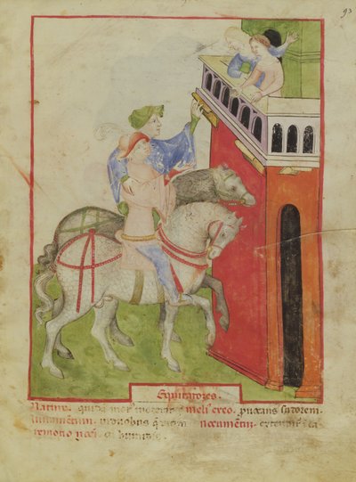 Nouv Acq Lat 1673 f.93 Binicilik, Tacuinum Sanitatis