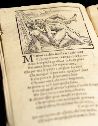 Giulio Romano tarafından resimlenen ve Marcantonio Raimondi tarafından oyulmuş Pietro Aretino
