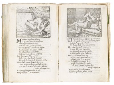 Giulio Romano tarafından resimlenen ve Marcantonio Raimondi tarafından oyulmuş Pietro Aretino